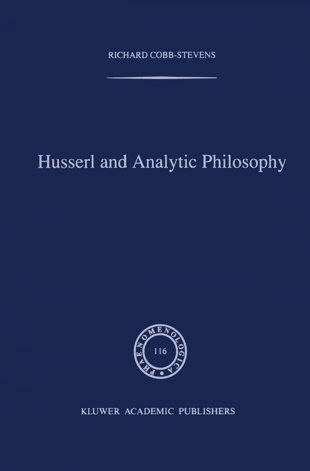 Big bigCover of Husserl and Analytic Philosophy