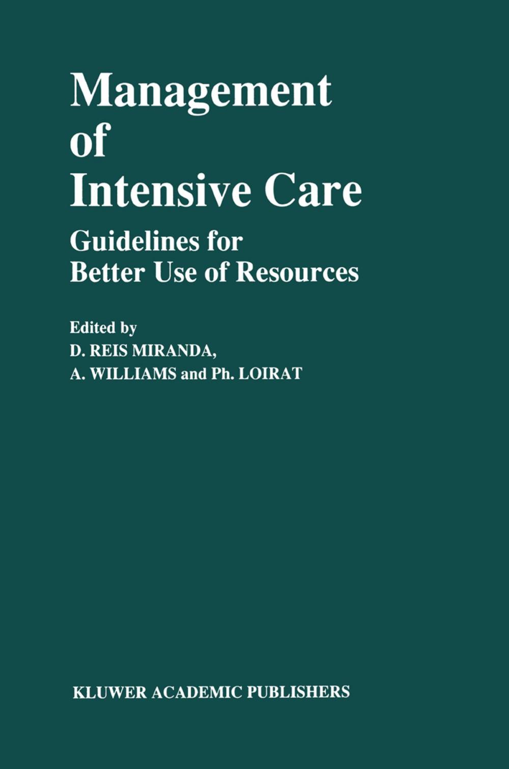 Big bigCover of Management of Intensive Care