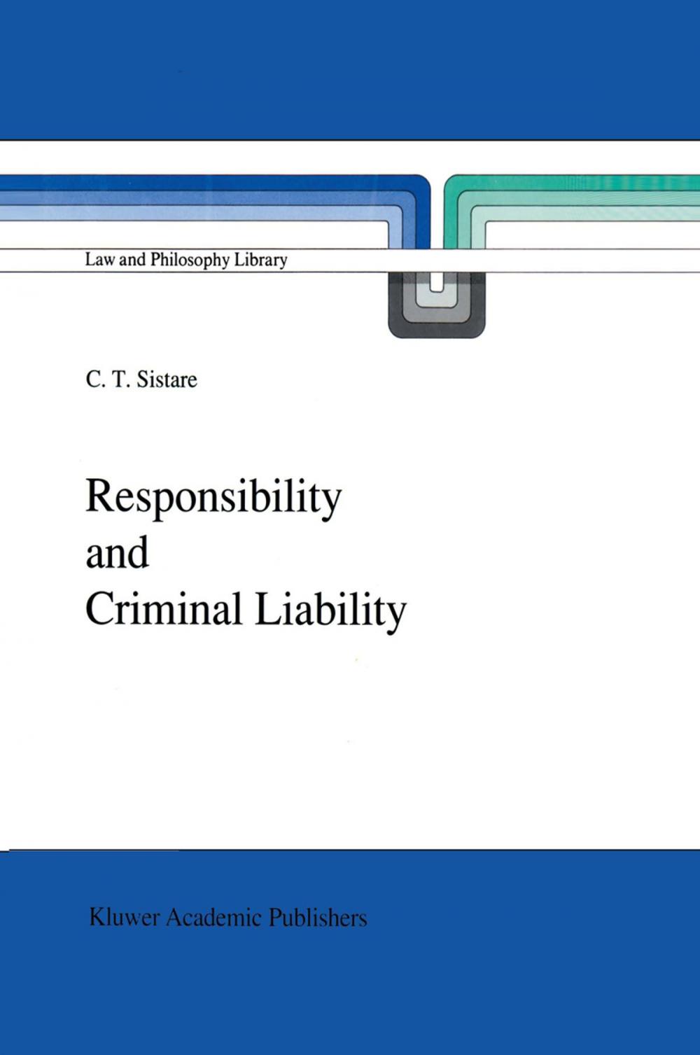 Big bigCover of Responsibility and Criminal Liability