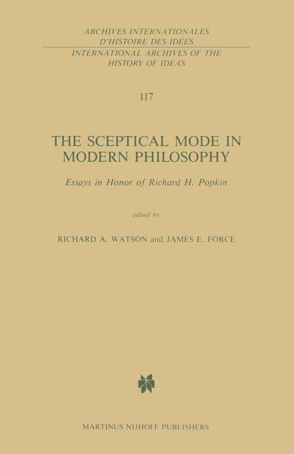 Big bigCover of The Sceptical Mode in Modern Philosophy