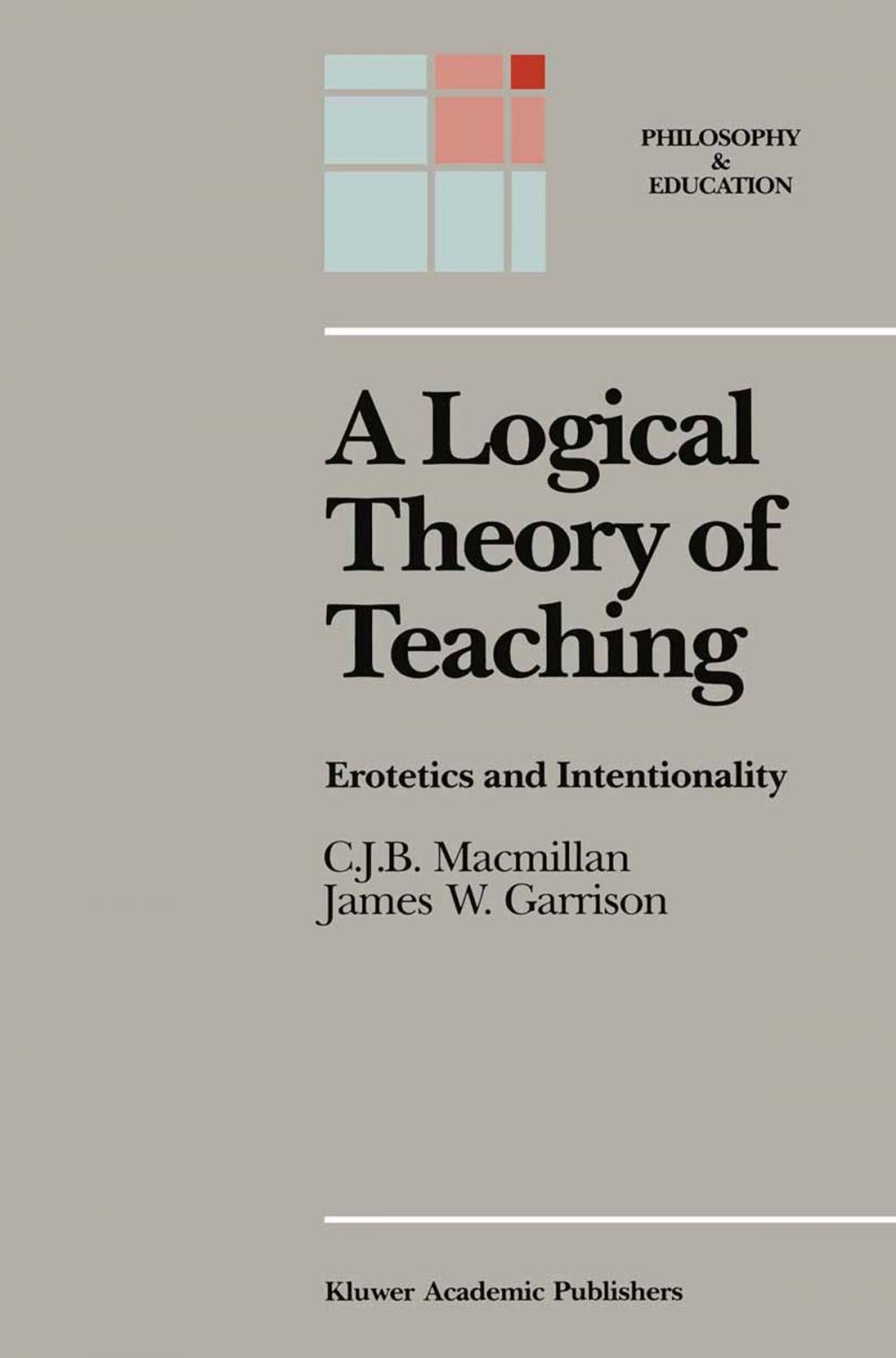 Big bigCover of A Logical Theory of Teaching