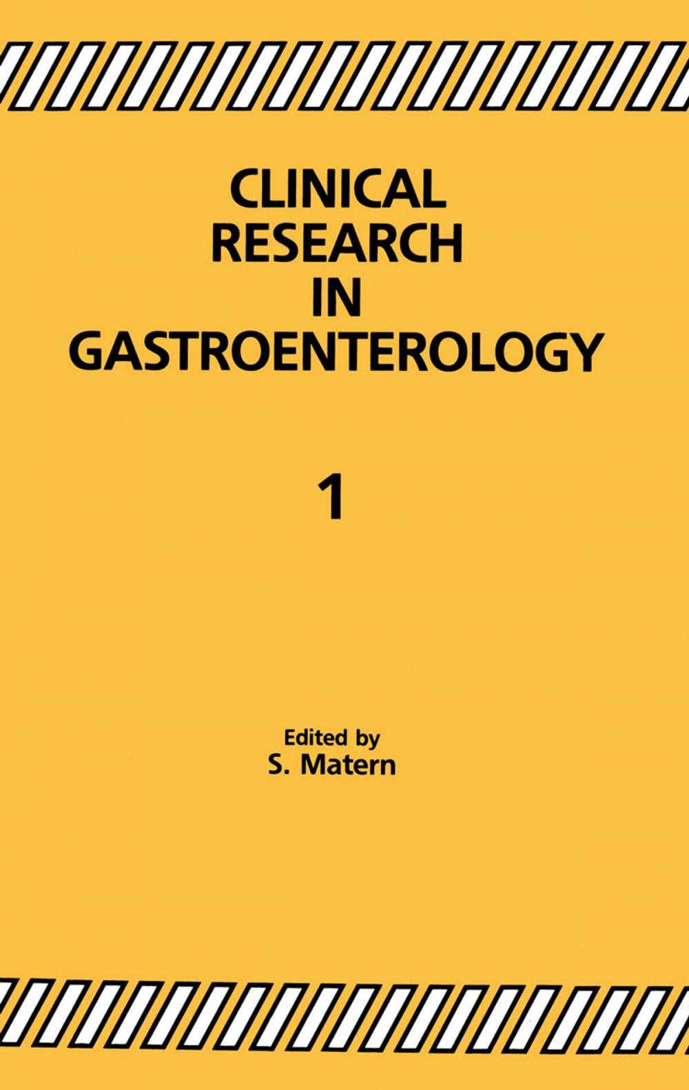 Big bigCover of Clinical Research in Gastroenterology 1