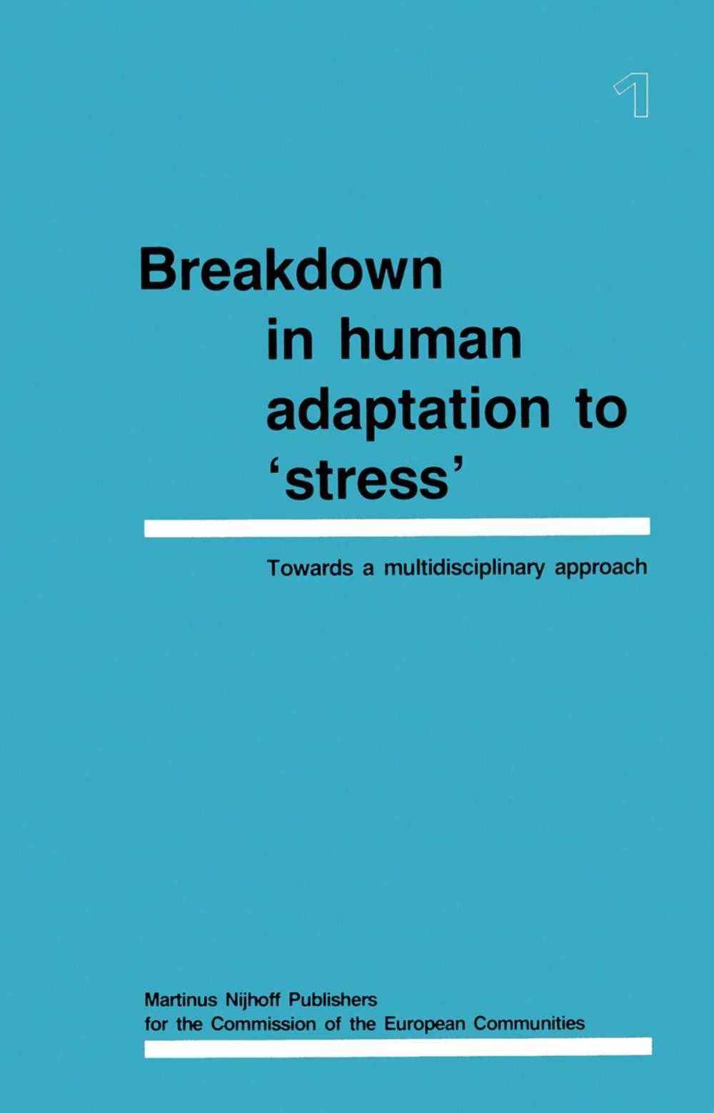 Big bigCover of Breakdown in Human Adaptation to ‘Stress'