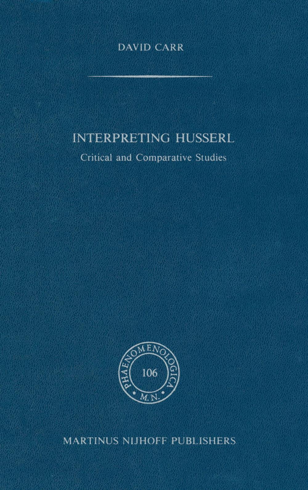 Big bigCover of Interpreting Husserl