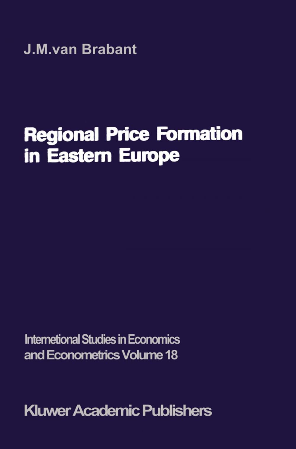 Big bigCover of Regional Price Formation in Eastern Europe