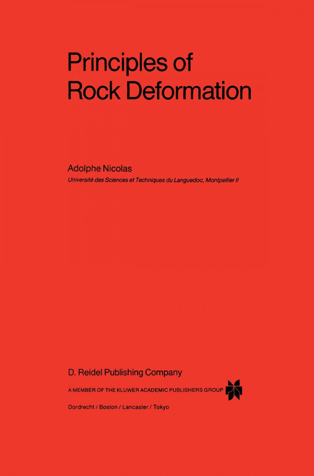 Big bigCover of Principles of Rock Deformation