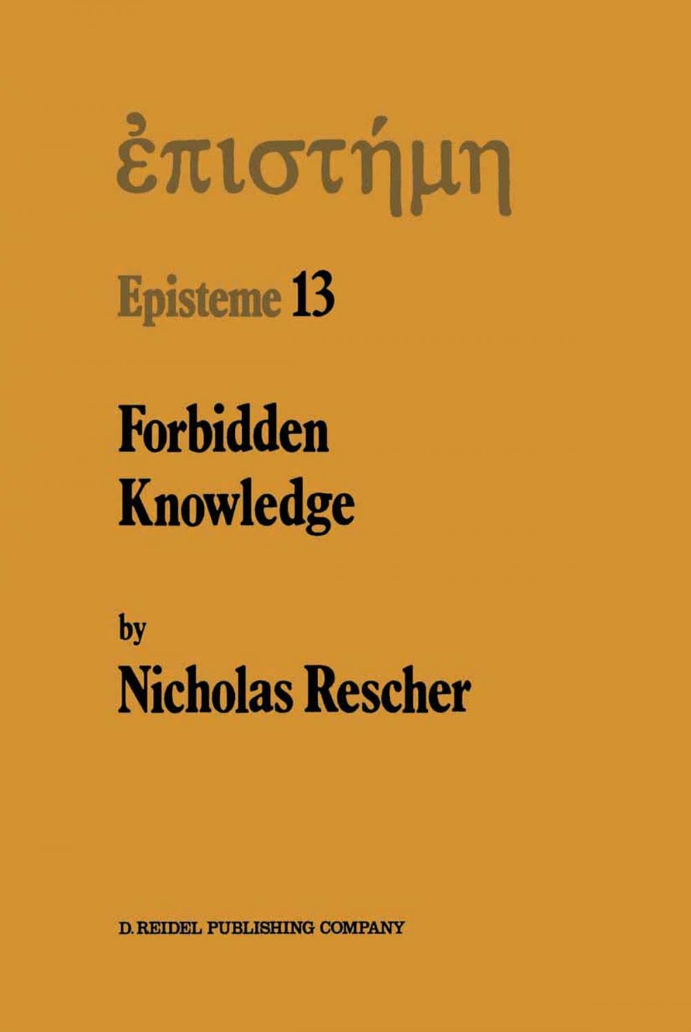 Big bigCover of Forbidden Knowledge