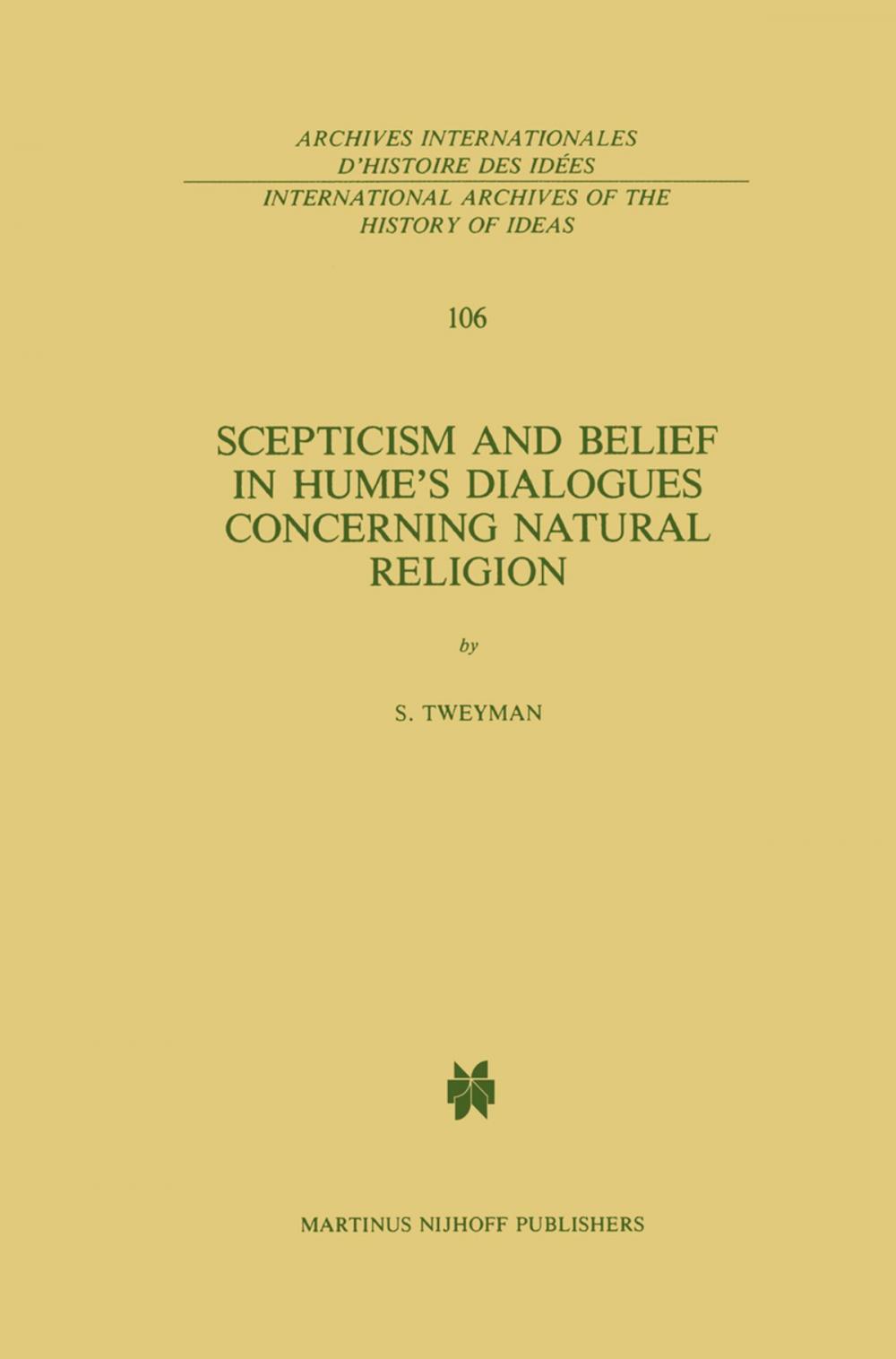 Big bigCover of Scepticism and Belief in Hume’s Dialogues Concerning Natural Religion