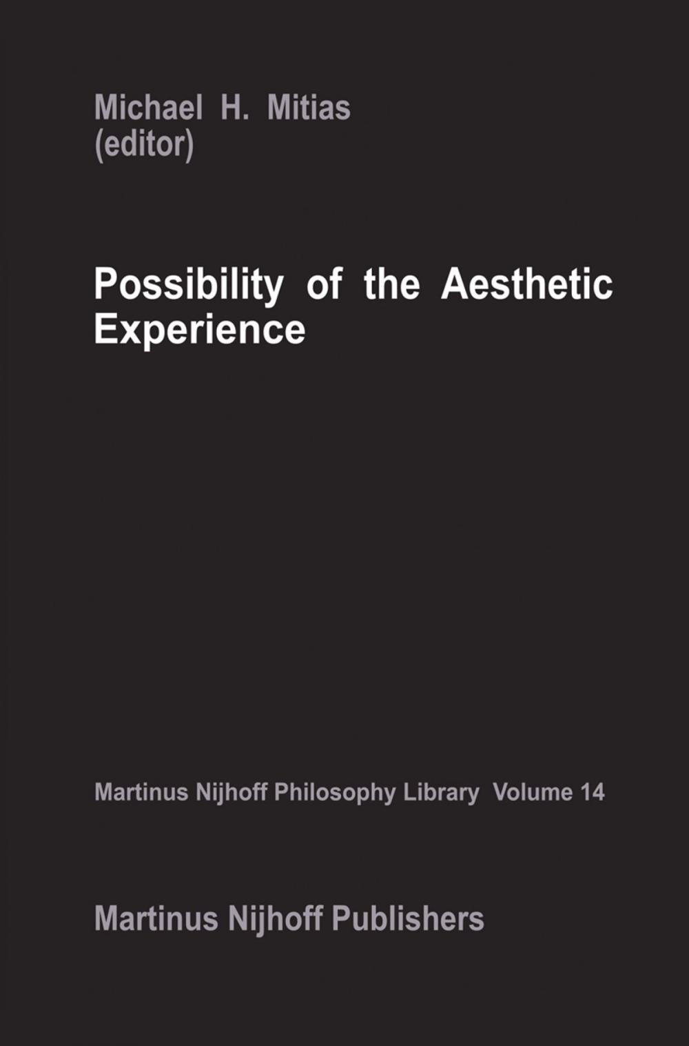 Big bigCover of Possibility of the Aesthetic Experience