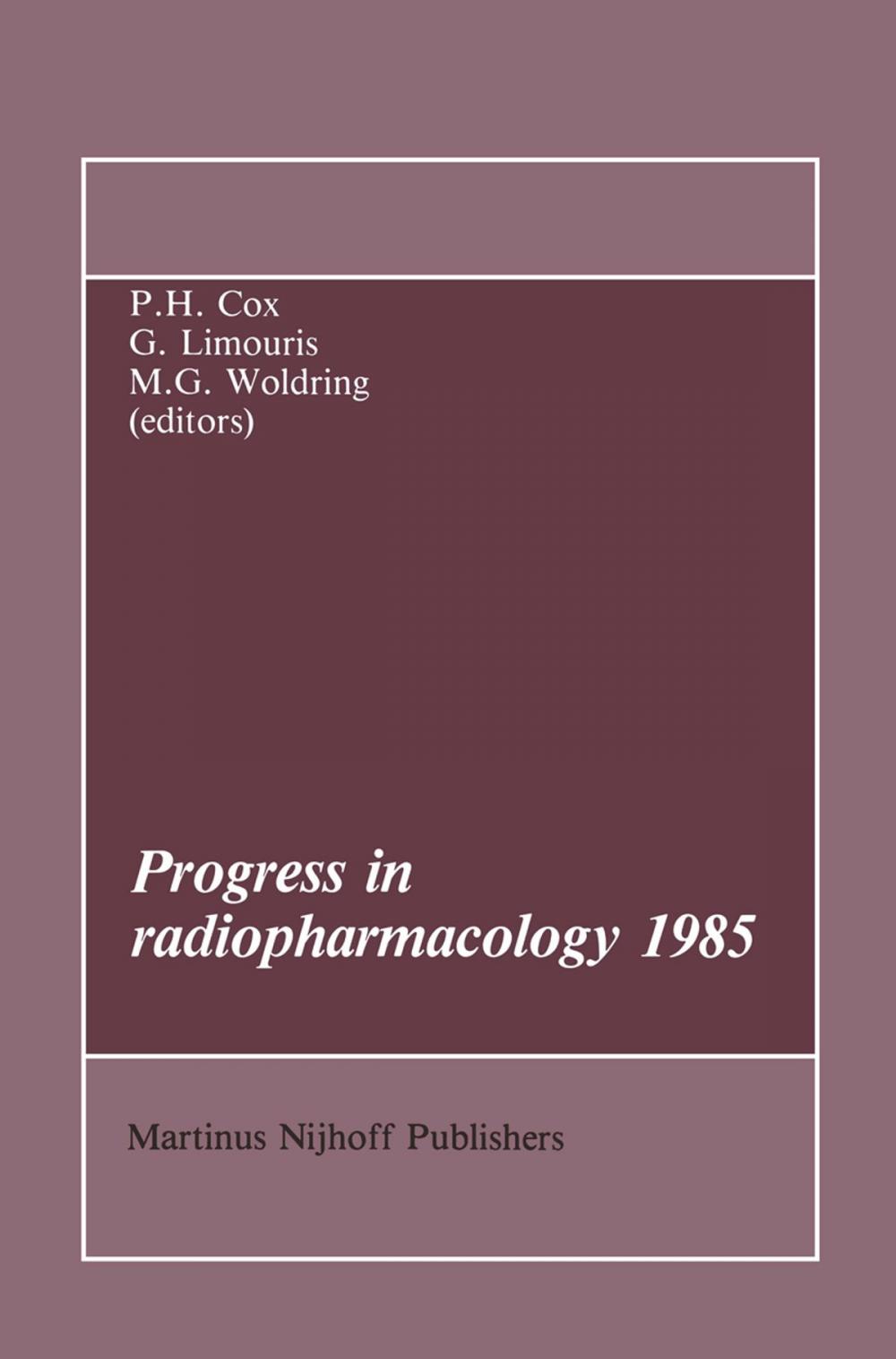 Big bigCover of Progress in Radiopharmacology 1985