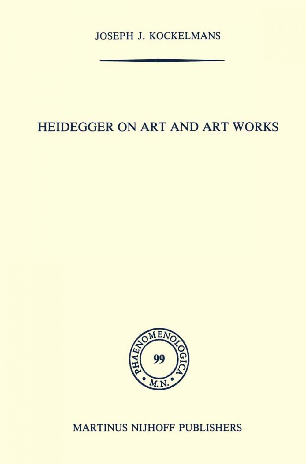 Big bigCover of Heidegger on Art and Art Works