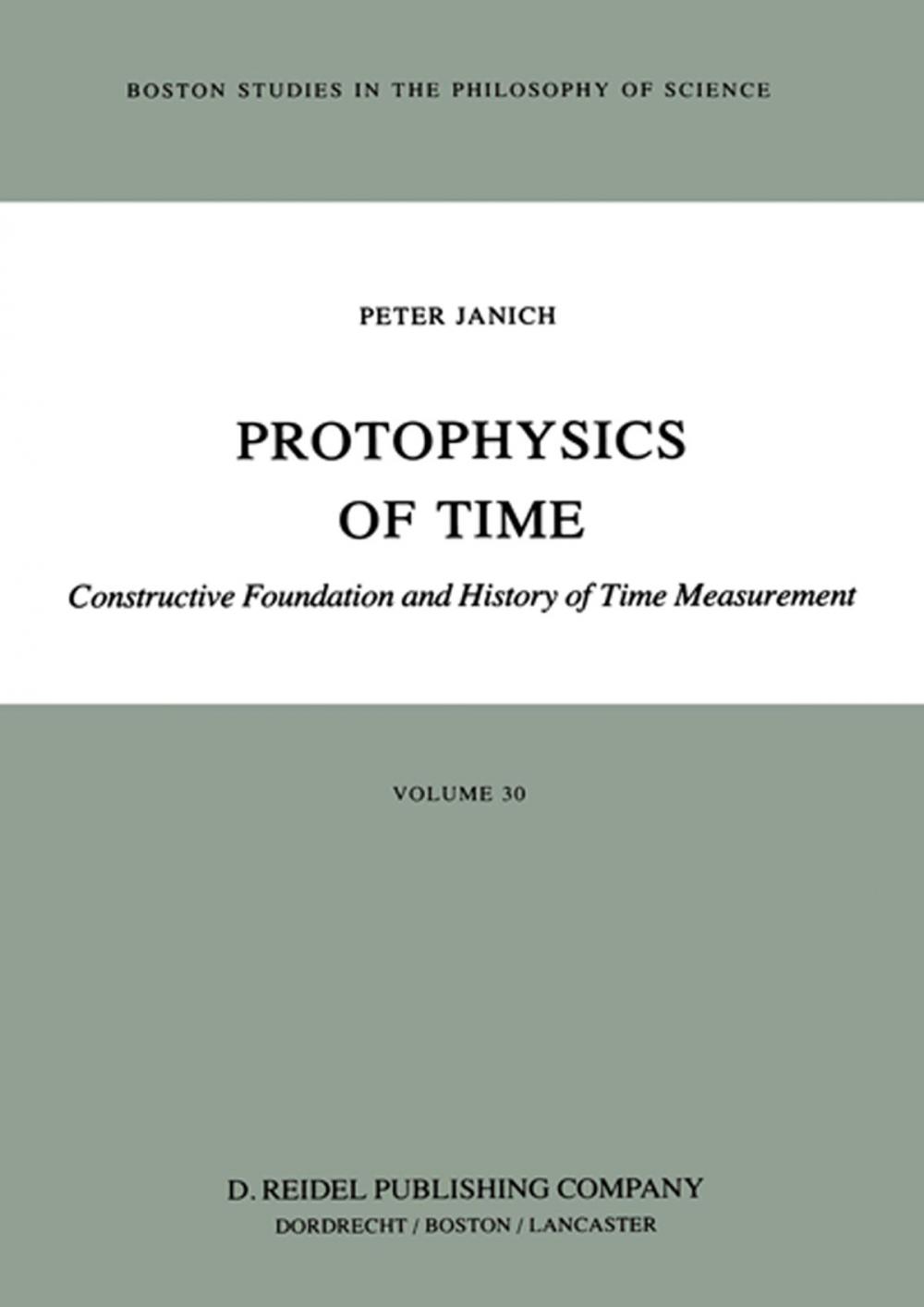 Big bigCover of Protophysics of Time