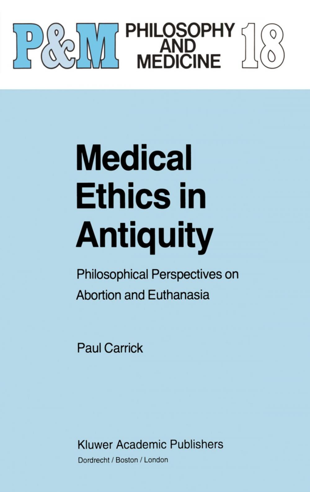 Big bigCover of Medical Ethics in Antiquity