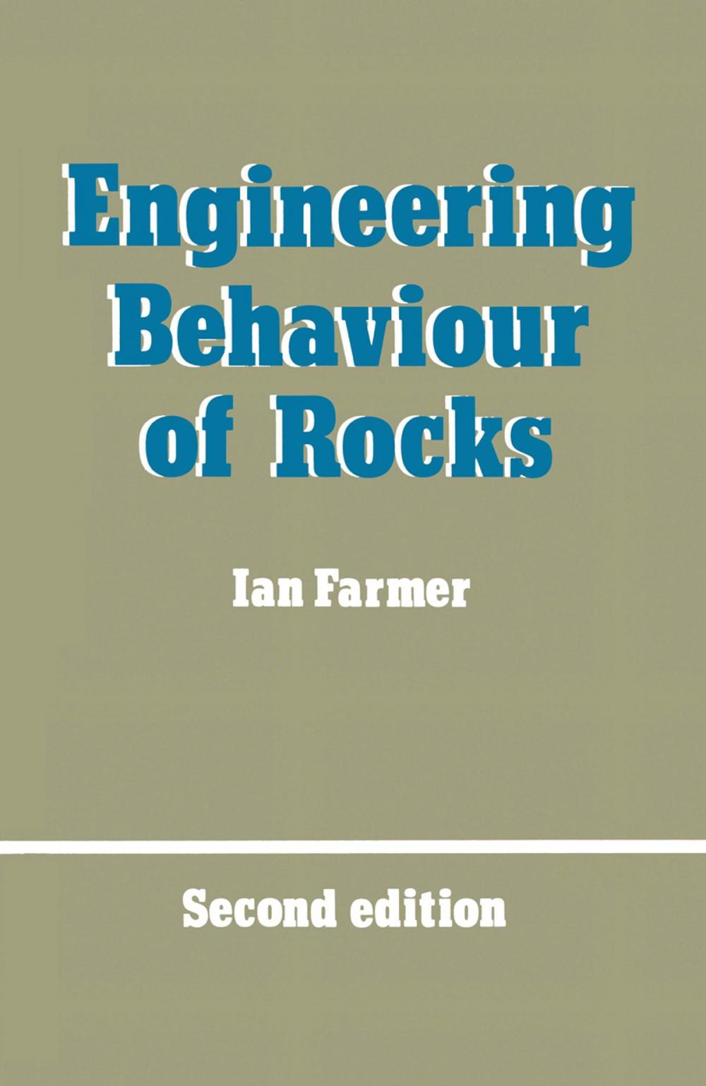 Big bigCover of Engineering Behaviour of Rocks