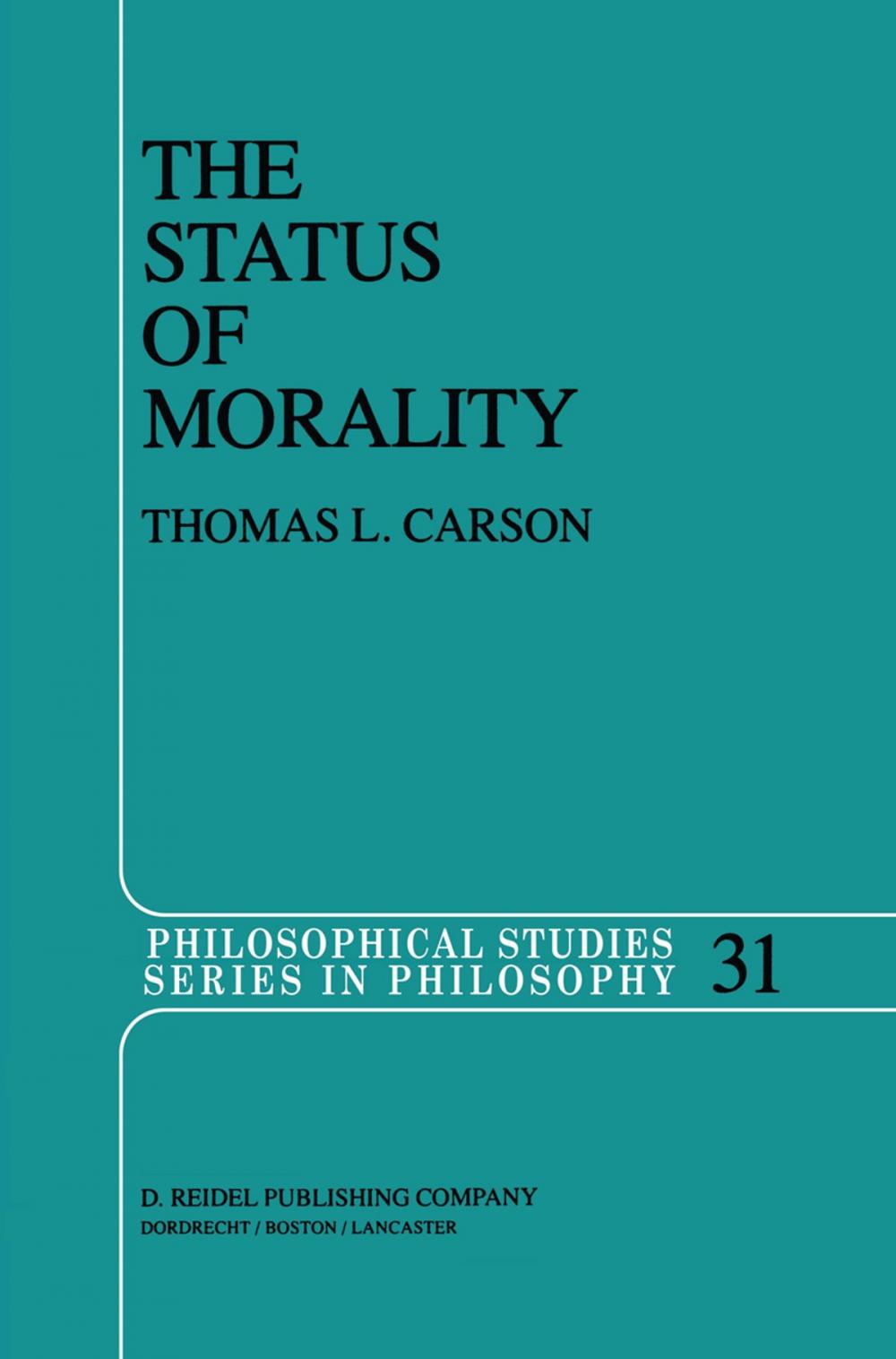 Big bigCover of The Status of Morality