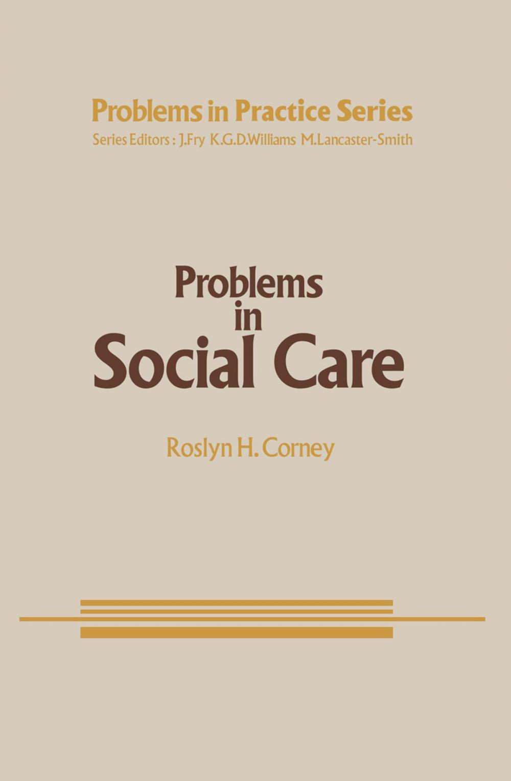 Big bigCover of Problems in Social Care