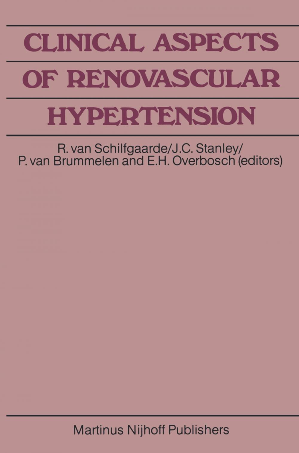 Big bigCover of Clinical Aspects of Renovascular Hypertension