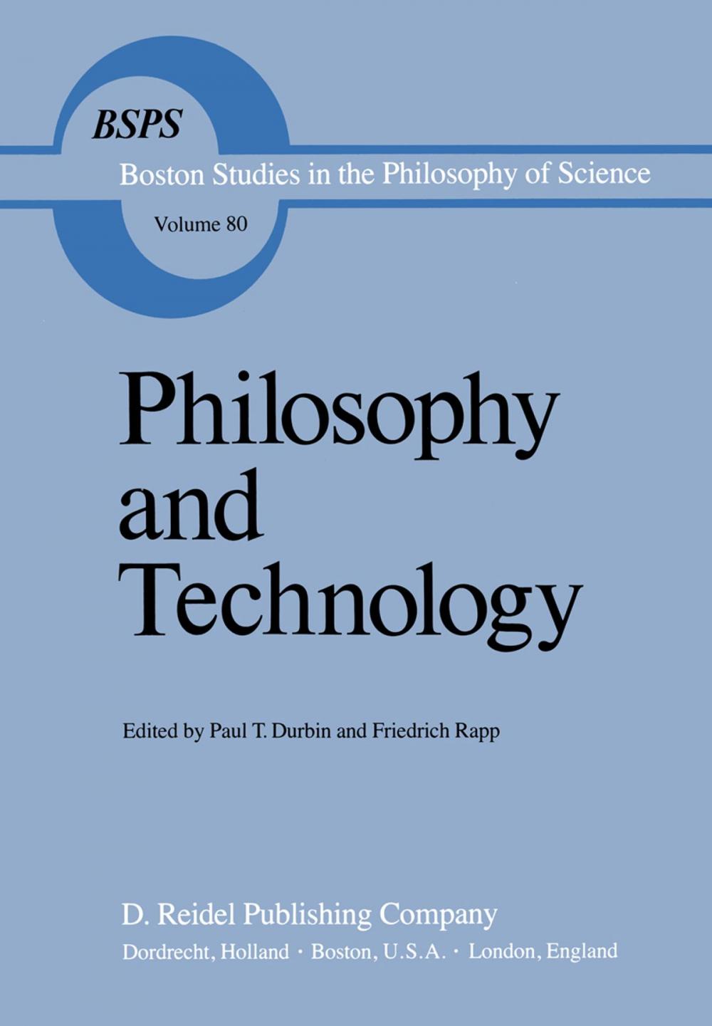 Big bigCover of Philosophy and Technology