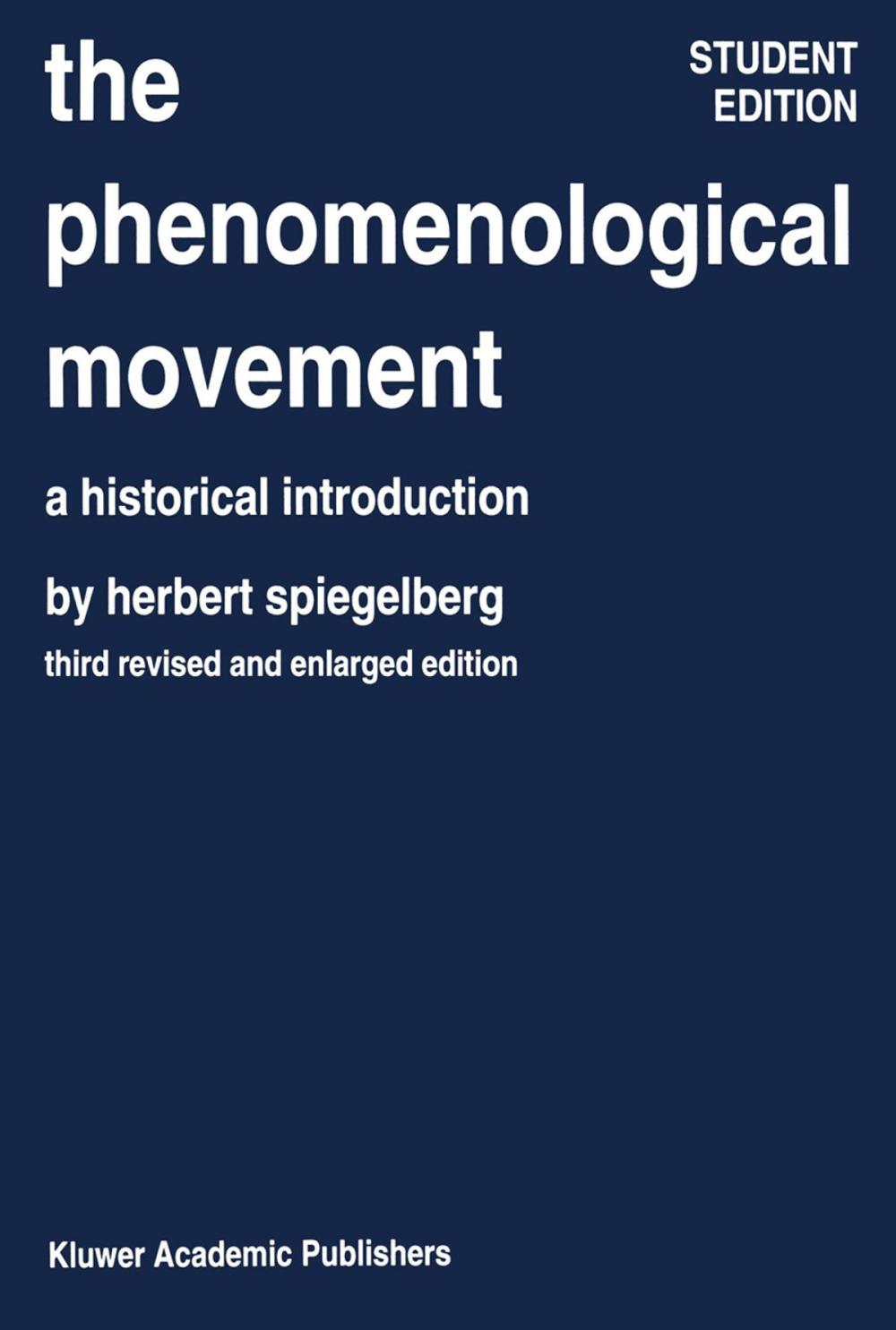 Big bigCover of The Phenomenological Movement