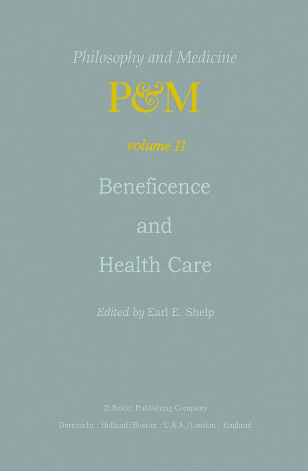 Big bigCover of Beneficence and Health Care