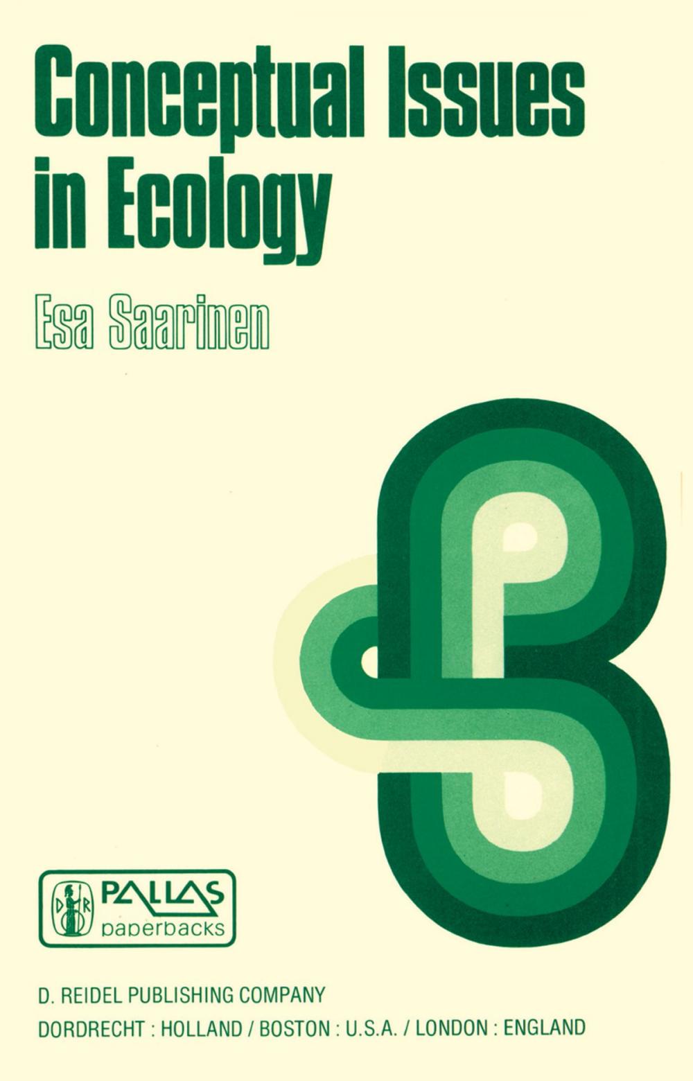 Big bigCover of Conceptual Issues in Ecology
