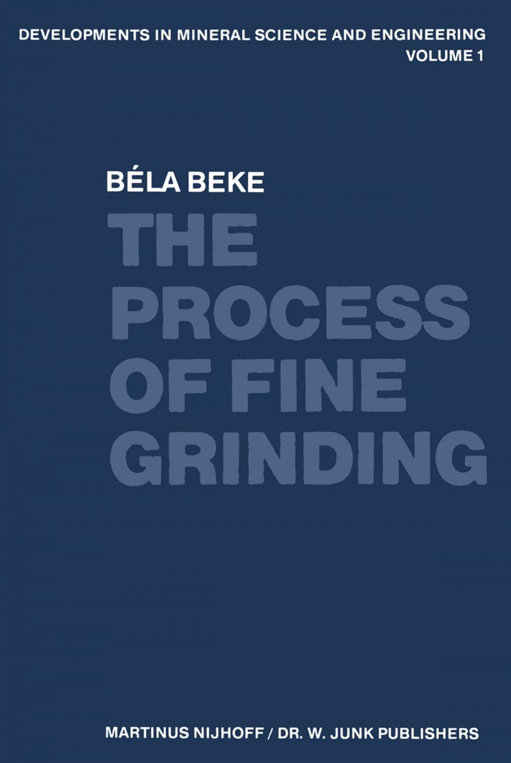 Big bigCover of The Process of Fine Grinding