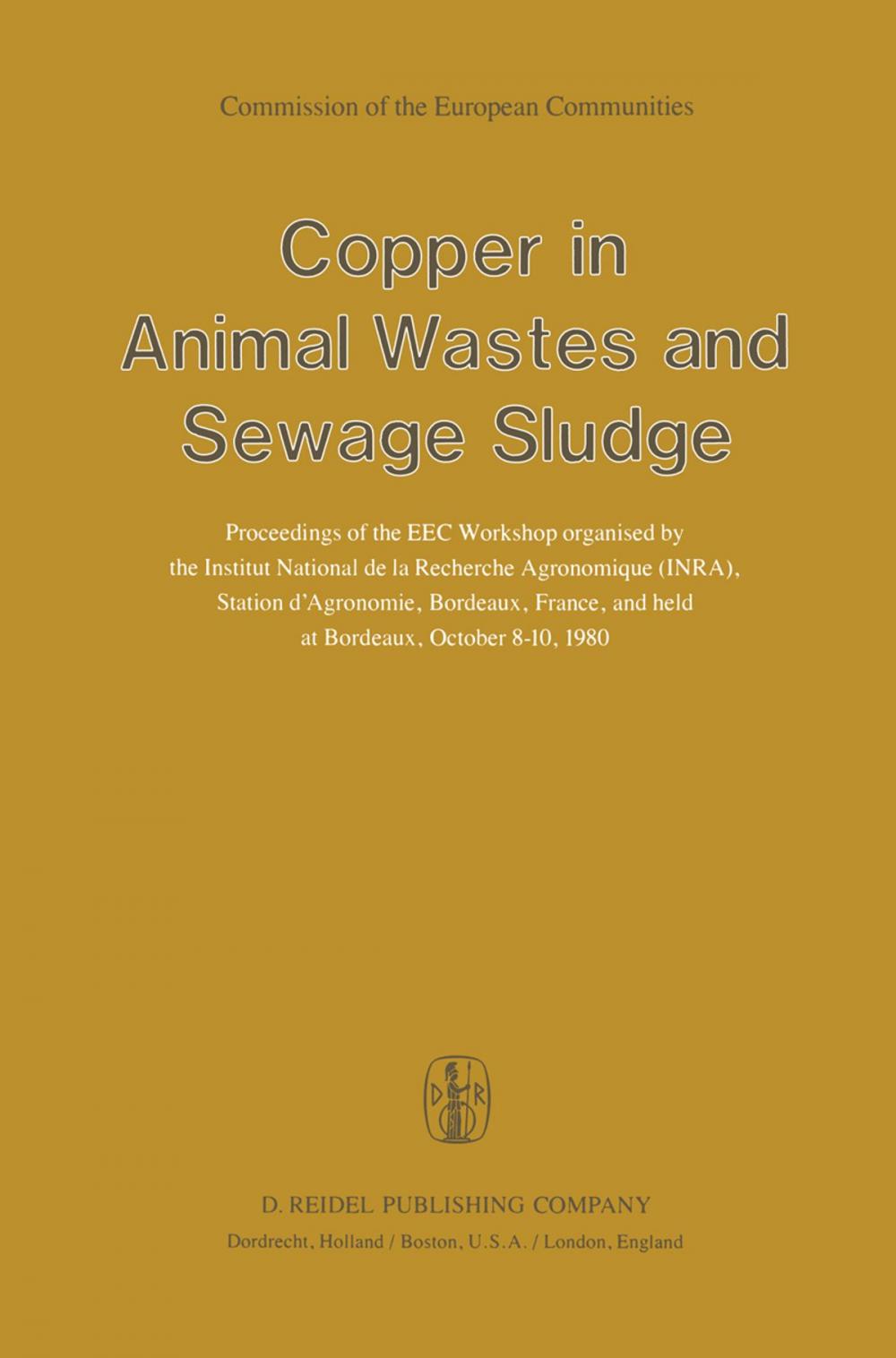 Big bigCover of Copper in Animal Wastes and Sewage Sludge