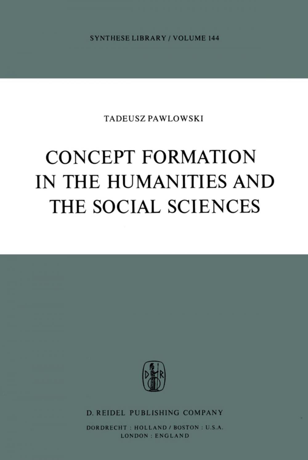 Big bigCover of Concept Formation in the Humanities and the Social Sciences