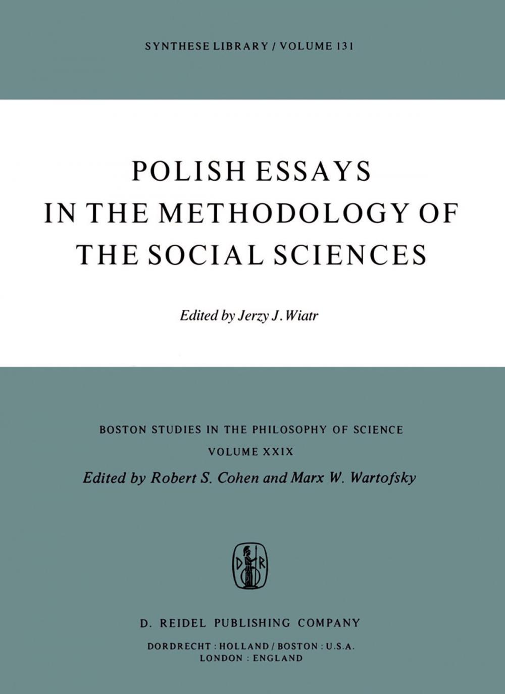 Big bigCover of Polish Essays in the Methodology of the Social Sciences