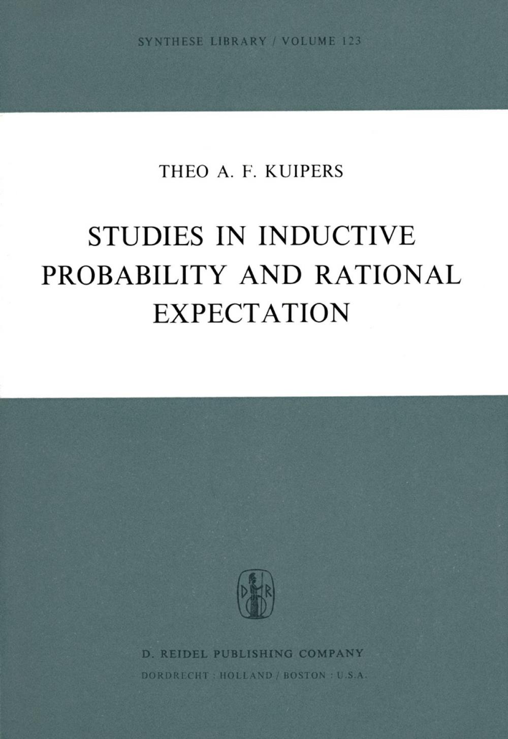 Big bigCover of Studies in Inductive Probability and Rational Expectation