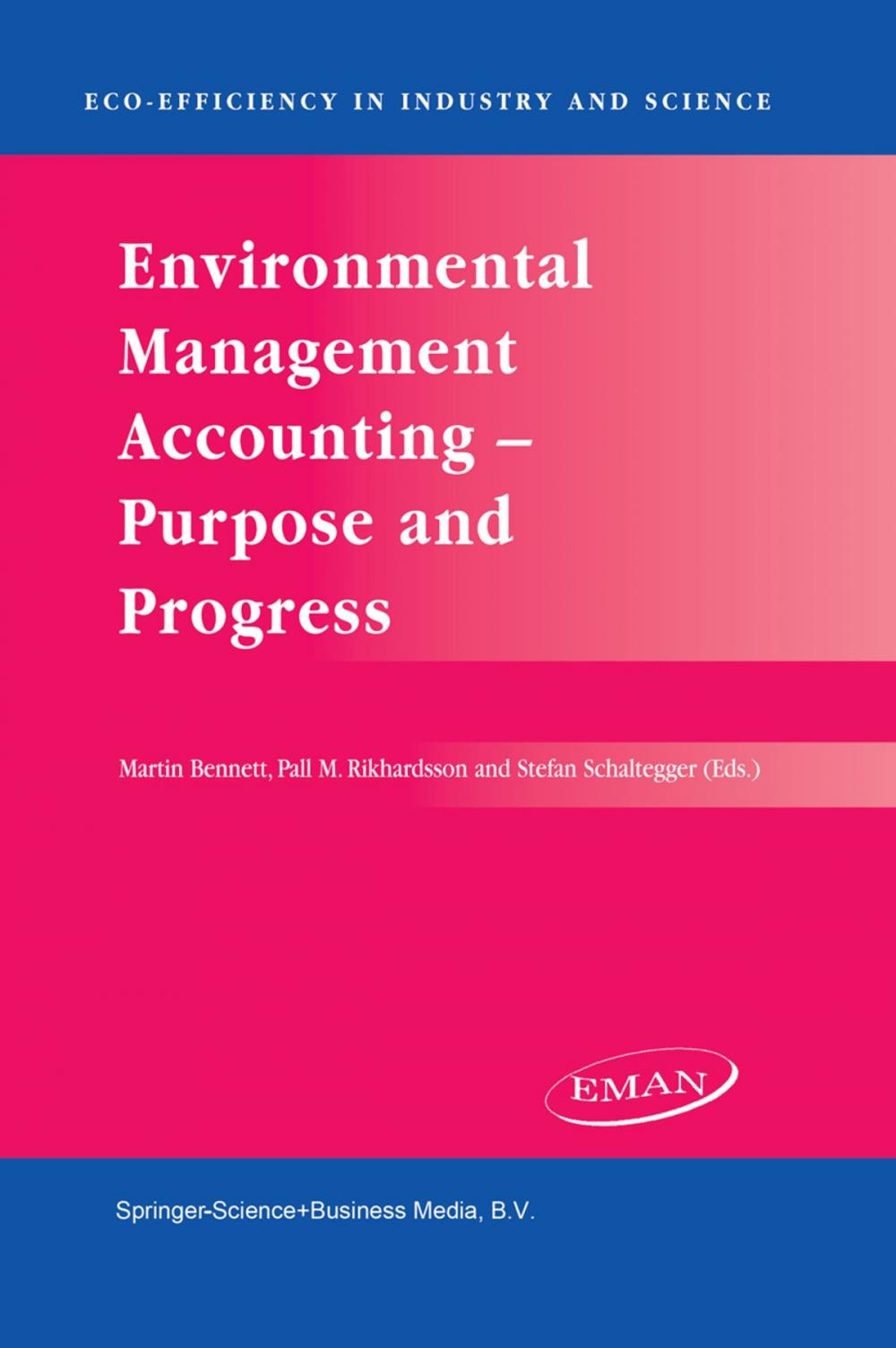 Big bigCover of Environmental Management Accounting — Purpose and Progress