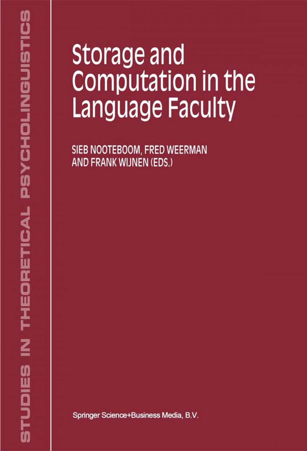 Big bigCover of Storage and Computation in the Language Faculty