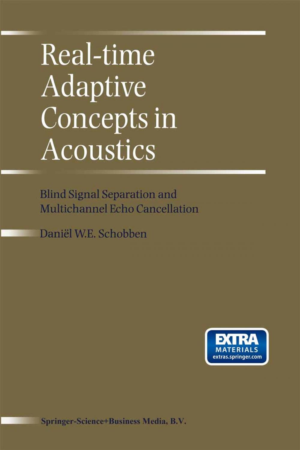 Big bigCover of Real-Time Adaptive Concepts in Acoustics