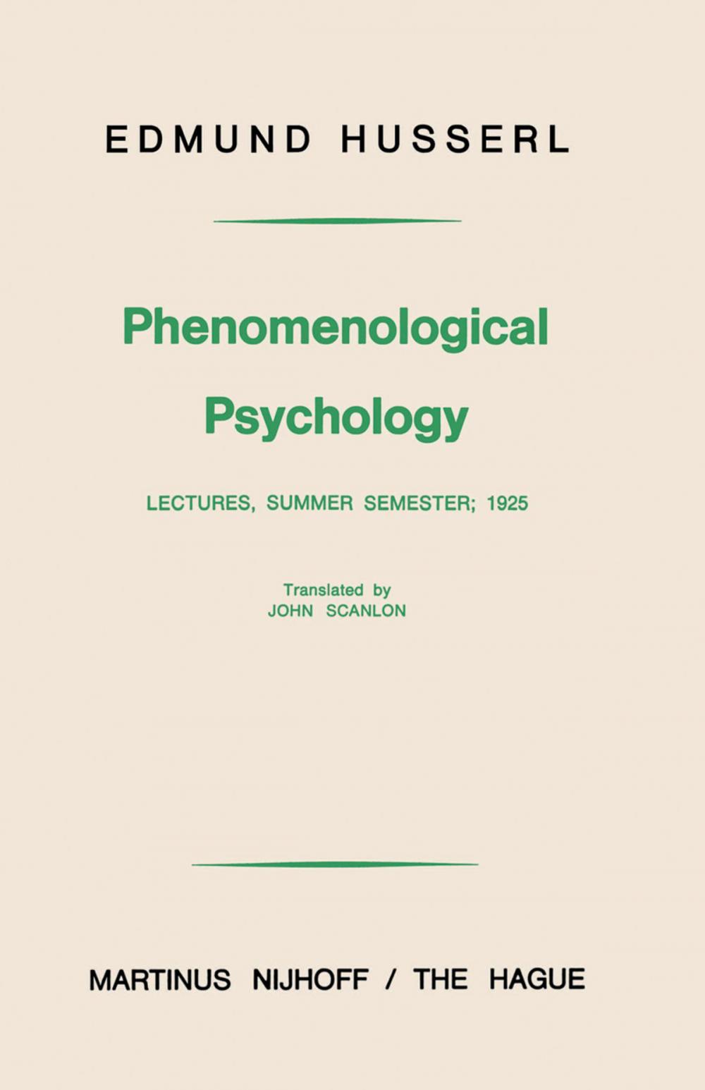 Big bigCover of Phenomenological Psychology