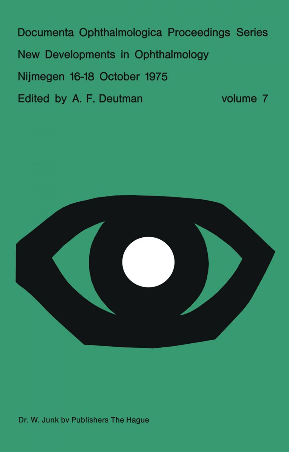 Big bigCover of New Developments in Ophthalmology Nijmegen 16–18 October 1975