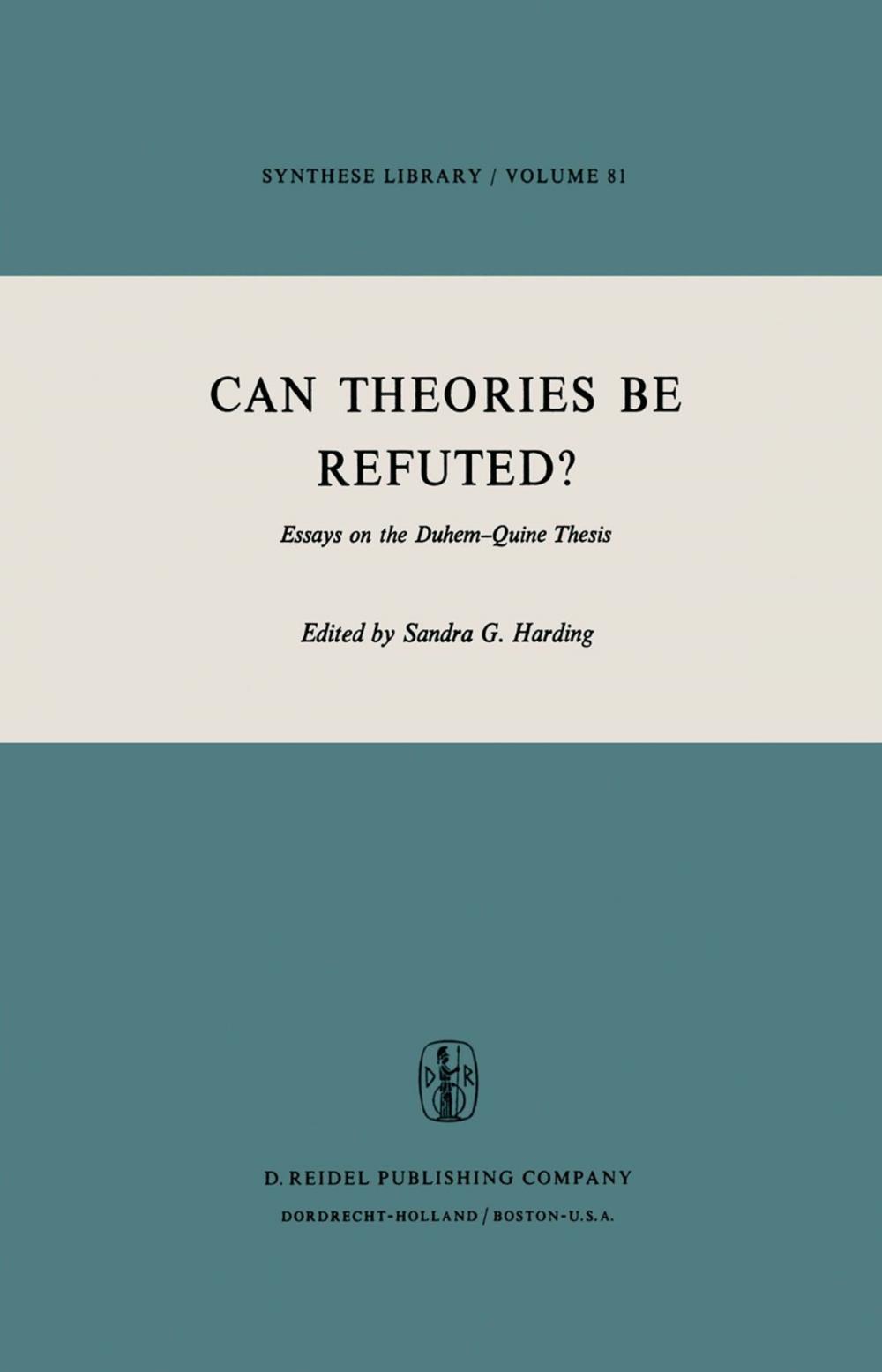 Big bigCover of Can Theories be Refuted?