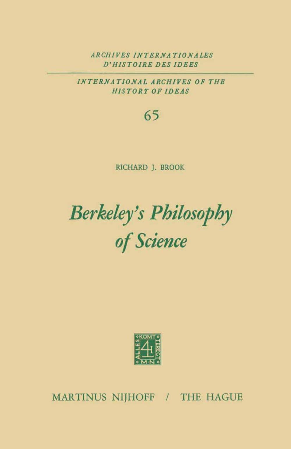 Big bigCover of Berkeley’s Philosophy of Science