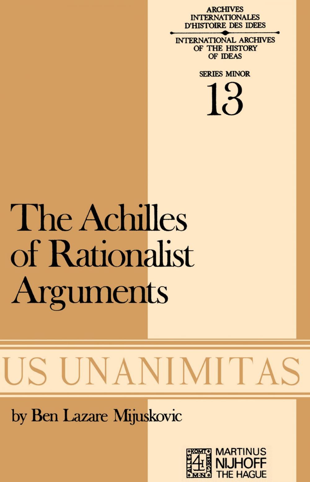 Big bigCover of Achilles of Rationalist Arguments