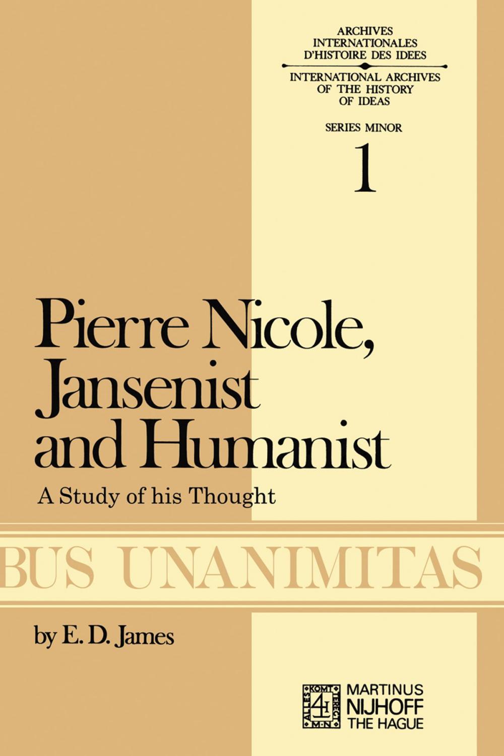 Big bigCover of Pierre Nicole, Jansenist and Humanist