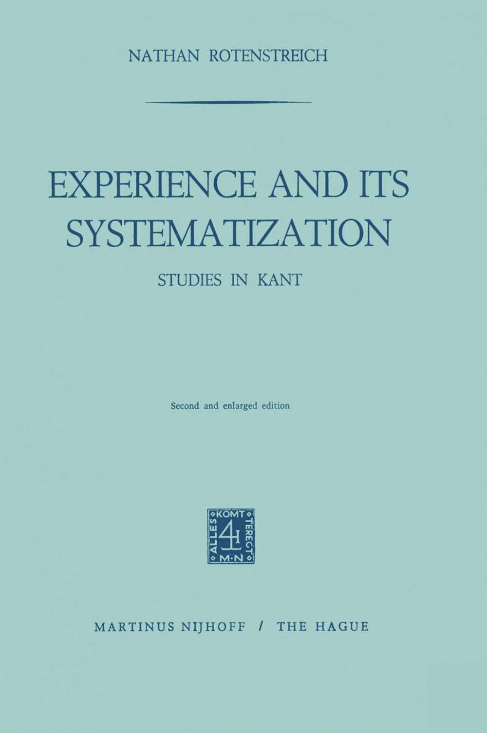 Big bigCover of Experience and its Systematization