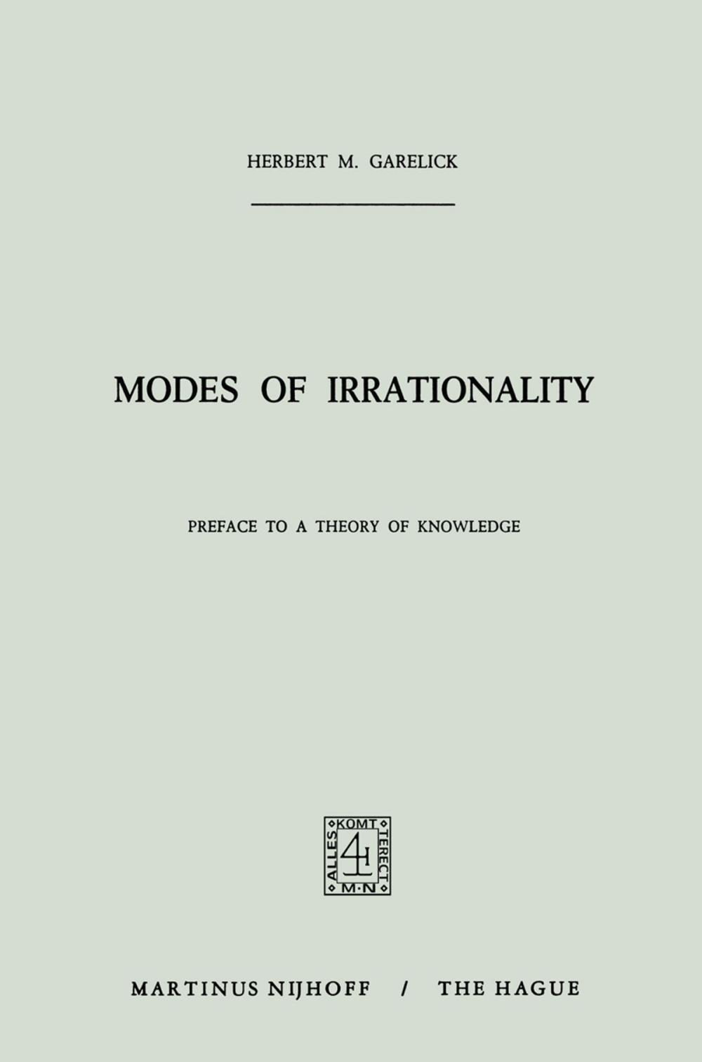 Big bigCover of Modes of Irrationality