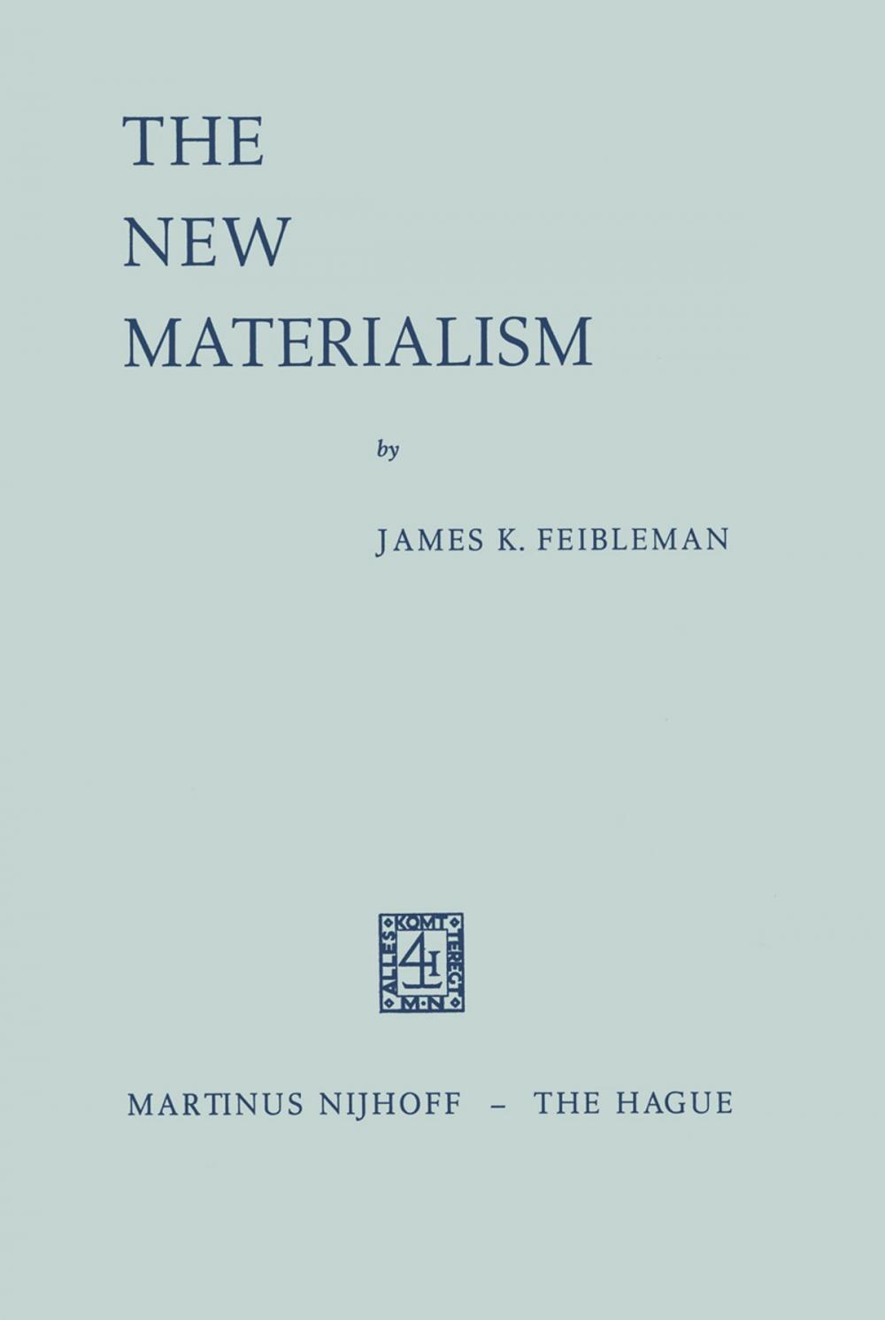 Big bigCover of The New Materialism