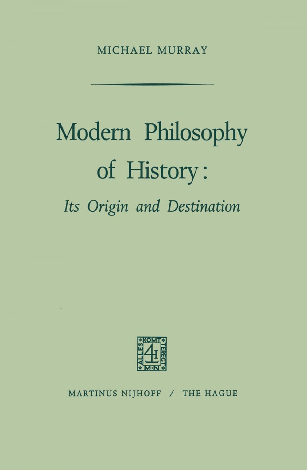 Big bigCover of Modern Philosophy of History