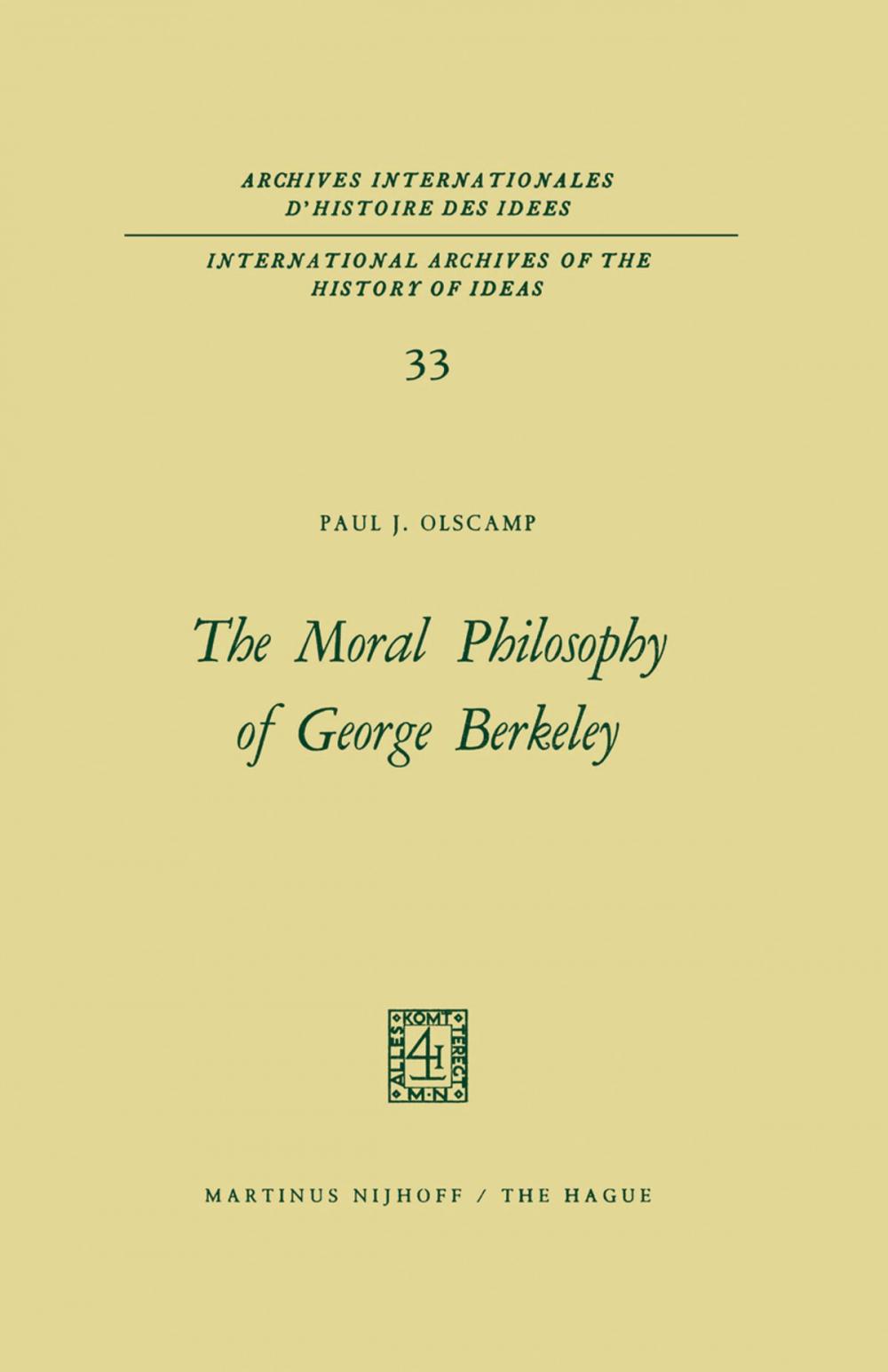 Big bigCover of The Moral Philosophy of George Berkeley