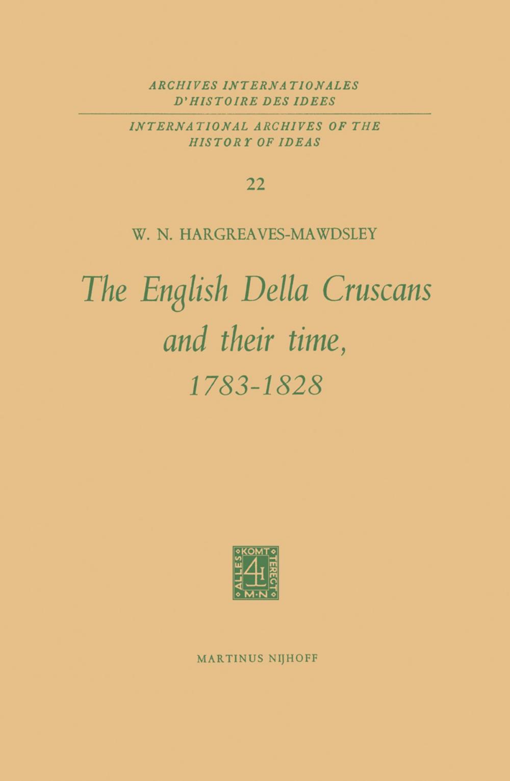 Big bigCover of The English Della Cruscans and Their Time, 1783–1828