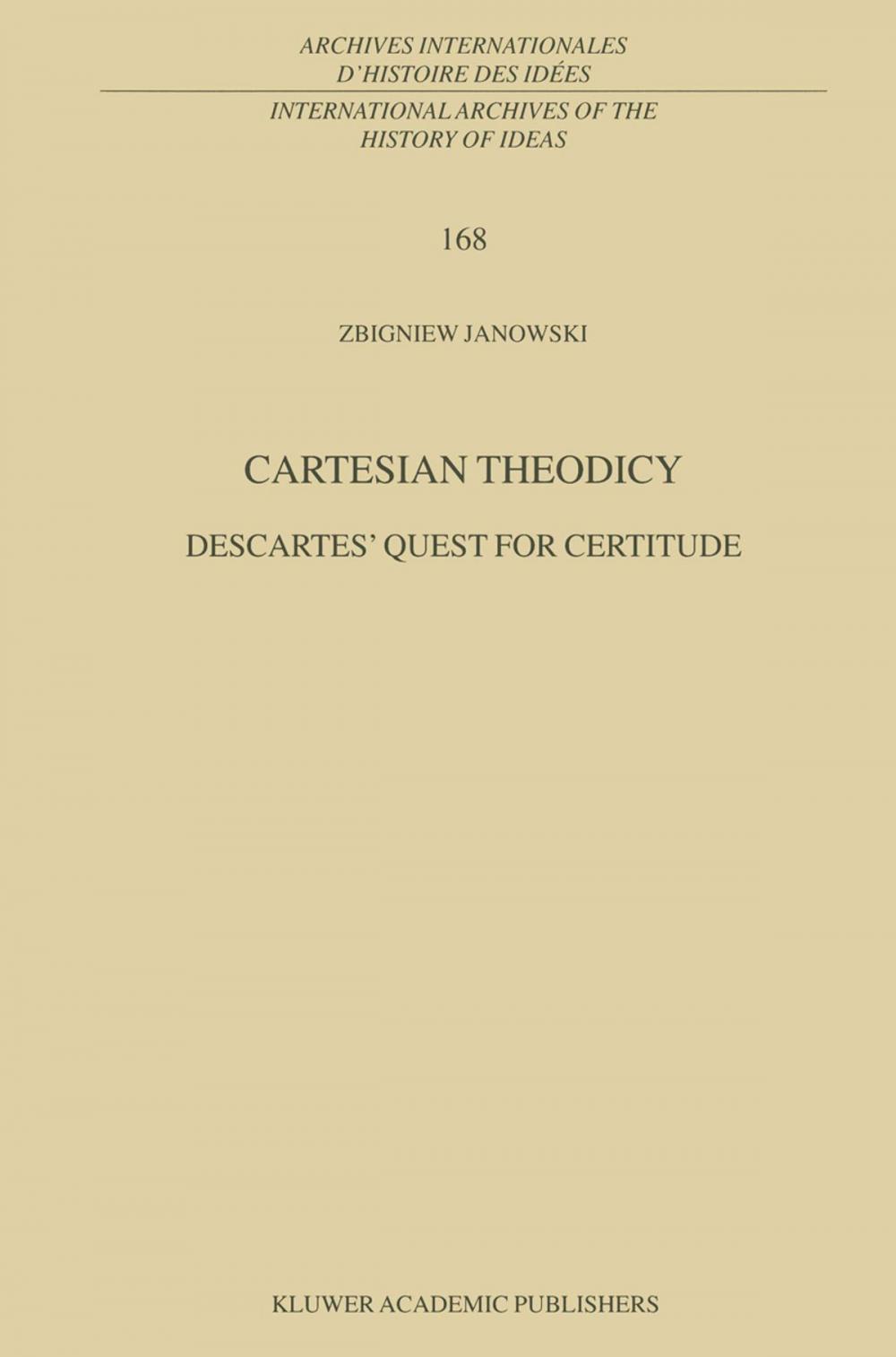 Big bigCover of Cartesian Theodicy