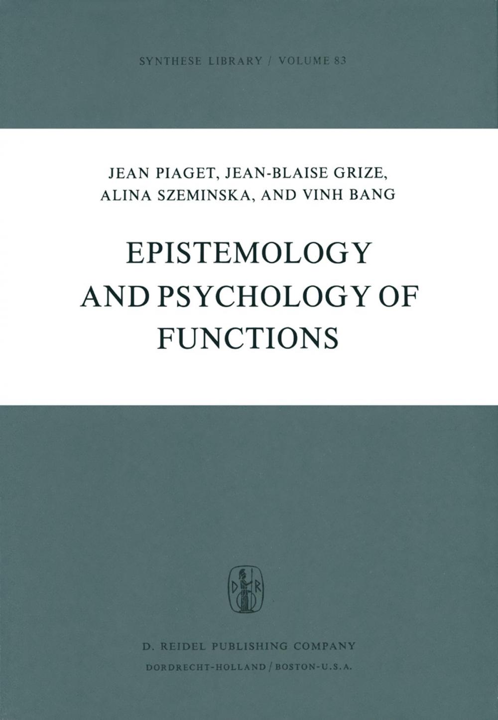 Big bigCover of Epistemology and Psychology of Functions