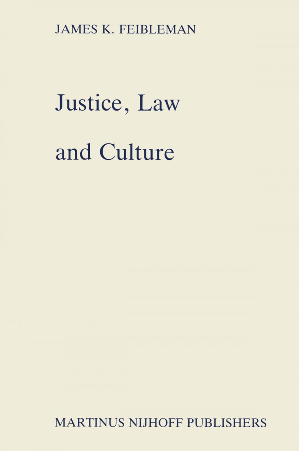 Big bigCover of Justice, Law and Culture