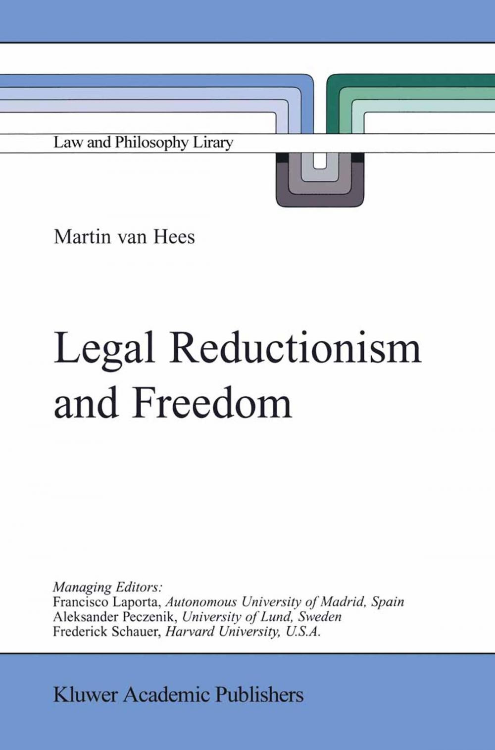 Big bigCover of Legal Reductionism and Freedom