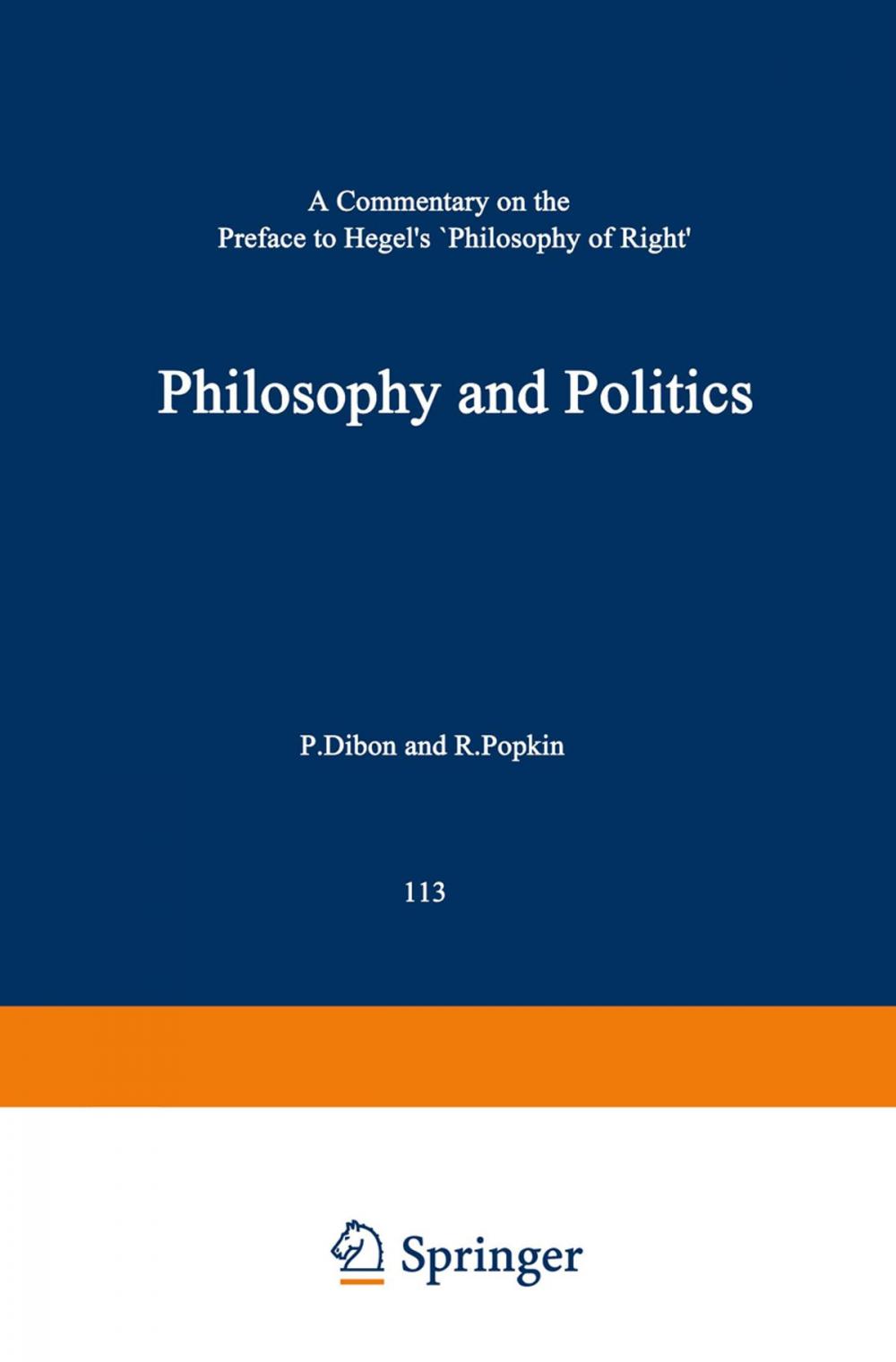 Big bigCover of Philosophy and Politics